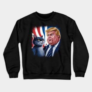 Cats Against Trump Crewneck Sweatshirt